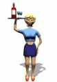 girl holding wine