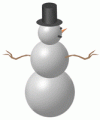 mooning snowman